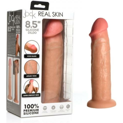 Jock Real Skin Silicone Dildo 8.5 In. Light