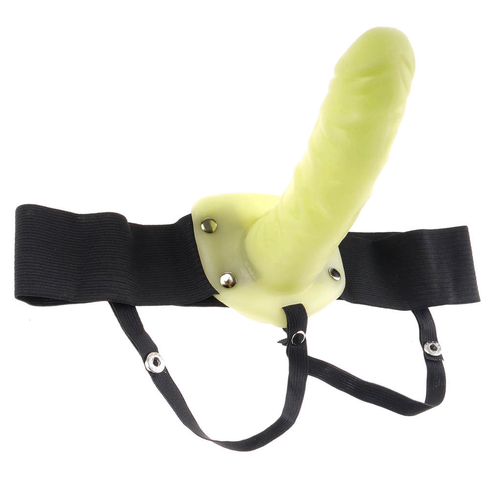 CNVNAL27120 Fetish Fantasy Vibrating Hollow Strap-On Glow In The Dark - Image 1