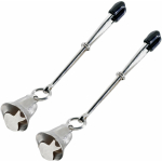 Bell Nipple Clamps Tweezer Style Rubber Tipped Adjustable