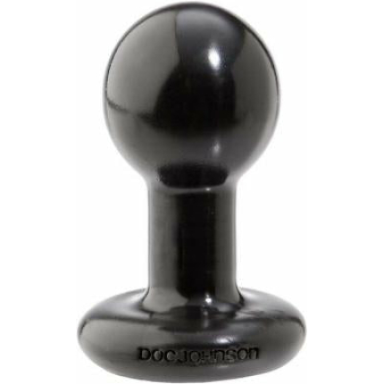 Round Butt Plug Small Black