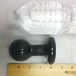 Round Butt Plug Small Black - Image 3