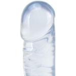Crystal Jellies 8 Inch Classic Dildo in Clear - Image 2