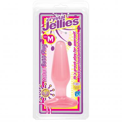 DJ028903-1 Medium pink Jelly butt plug - Image 1
