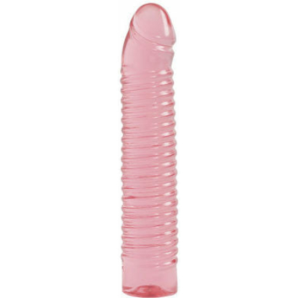 Vivid Ribbed Jellie Cock Sunrise - Pink