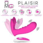 OMG Plaisir Wearable Clitoral Massager, G-Spot Vibrator Pink - Image 2