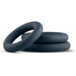 Boners 3 Pc Cock Ring Set - Black