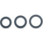 Boners 3 Pc Cock Ring Set - Black - Image 3