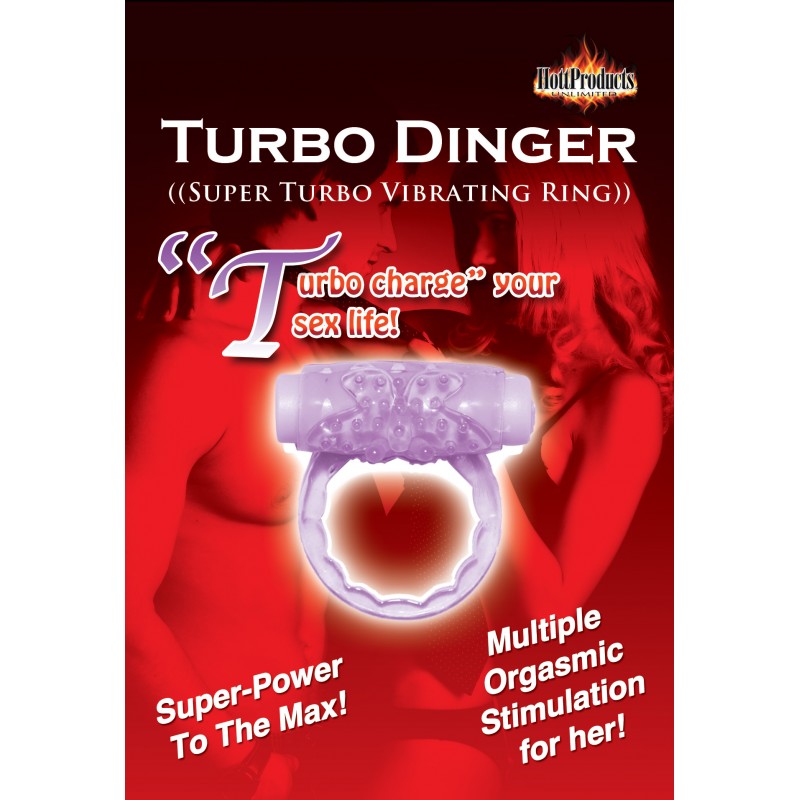 HO2275hummdingerpurplering Humm Dinger Turbo Vibrating Cockring - Purple - Image 1