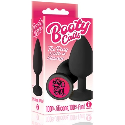 The 9's Booty Call Silicone Butt Plug Black Bad Girl