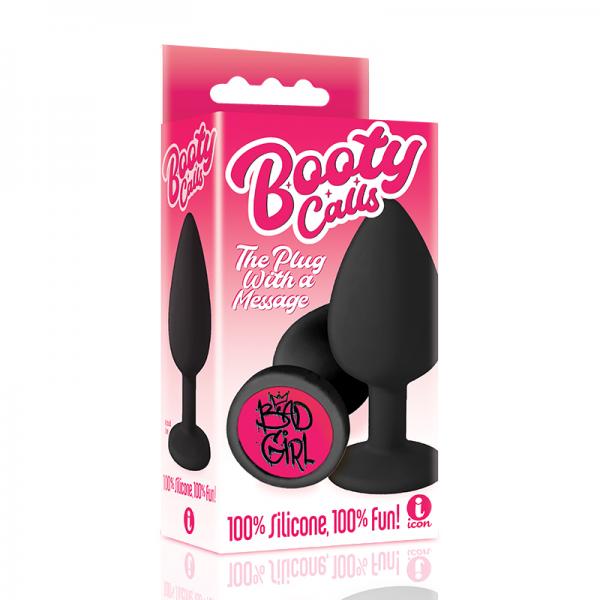 IB2691609b9cc0a568c The 9's Booty Call Silicone Butt Plug Black Bad Girl - Image 1