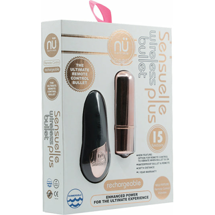 Nu Sensuelle Remote Control Wireless Bullet Plus - Rose Gold