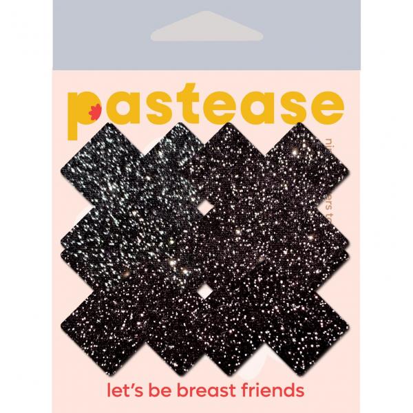 PASPETPLSSPRBK641d6a4f71dbd Petites Plus X :small Sparkle Black Plus Nipple Pasties - Image 1