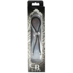 C-ring Lasso Silver Bead Slider W/ Silver Skull Tips Leather - Image 2