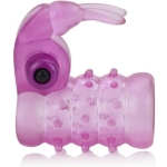 Basic Essentials Stretchy Bunny Enhancer Vibrating Pink - Image 2