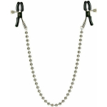 Nipple Clamps Silver Beaded Chain