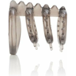 Support Master Triple Ticklers Cock Ring Smoke - Image 3