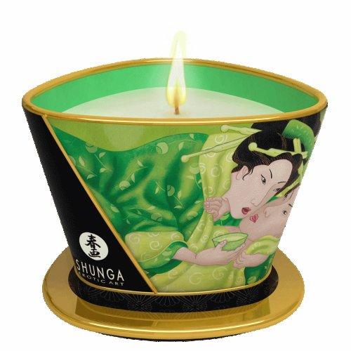 SH4511558a7616617c2 Shunga Massage Candle Zenitude Exotic Green Tea 5.7oz - Image 1