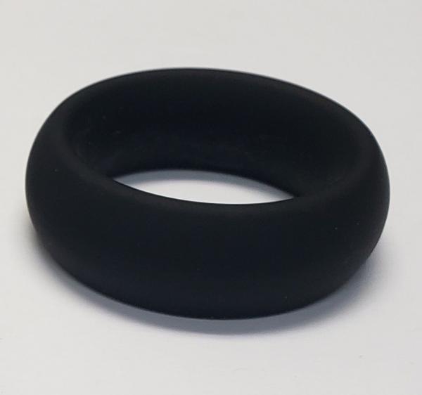 SPBSPR136645a0fe82a750 Wide Silicone Donut Ring Black 2 " - Image 1