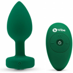 B-vibe Vibrating Jewels - Remote Control- Rechargeable - Emerald (m/l)
