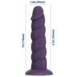 Addiction Unicorn Fantasy Dong 7 In. Purple With Powerbullet - Image 3