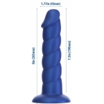 Addiction Unicorn Fantasy Dong 8 In. Blue With Powerbullet - Image 3