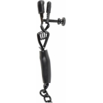 Fetish Fantasy Adjustable Nipple Chain Clamps Black - Image 2