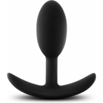 Blush Anal Adventures Platinum Silicone Vibra Slim Plug Small - Black