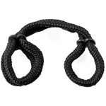 Fetish Fantasy Silk Rope Love Cuffs Black