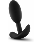 Blush Anal Adventures Platinum Silicone Vibra Slim Plug Small - Black - Image 2