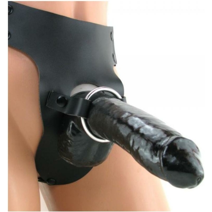 Mr. Big Hollow 8 inches Strap On Black