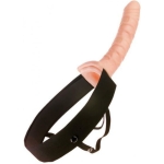 Fetish Fantasy 10 inches Hollow Strap On Beige - Image 2