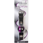 Spartacus Silicone Removable Ball Gag 2 inches Swirl - Image 3