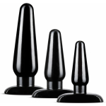 Anal Adventures Basic Plug Kit Black